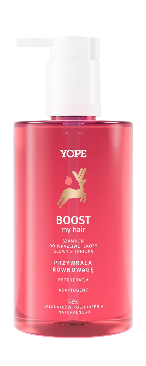 YOPE Boost Szampon do wrażliwej skóry głowy, 300ml