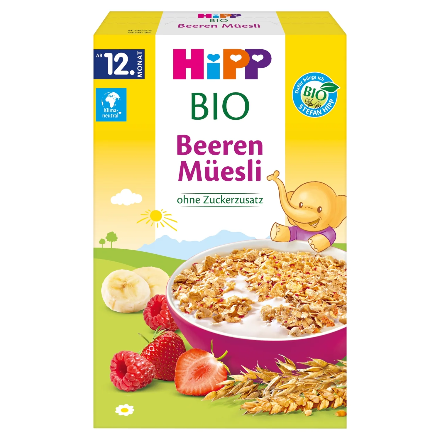 HiPP BIO musli truskawki-maliny, 200 g