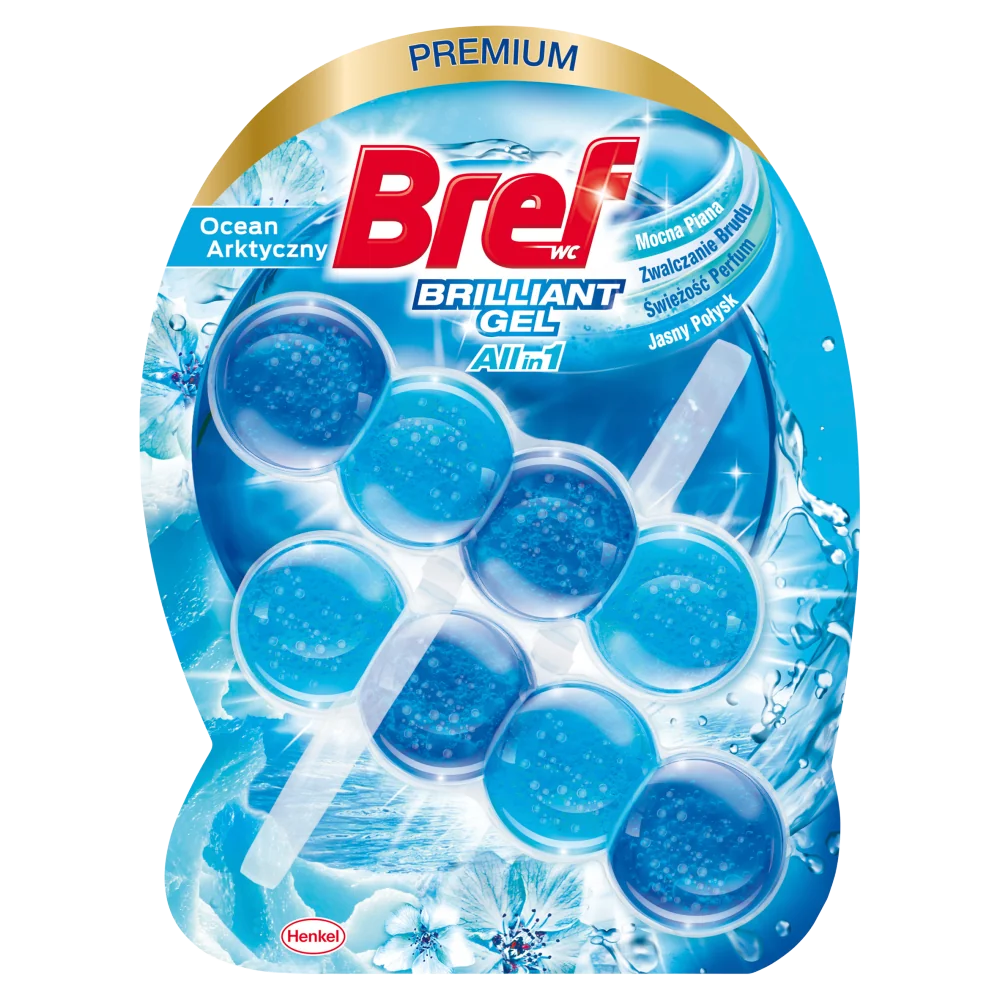 Bref WC Brilliant Gel All-in-1 zawieszka do toalety Ocean Arktyczny, 2x 42 g