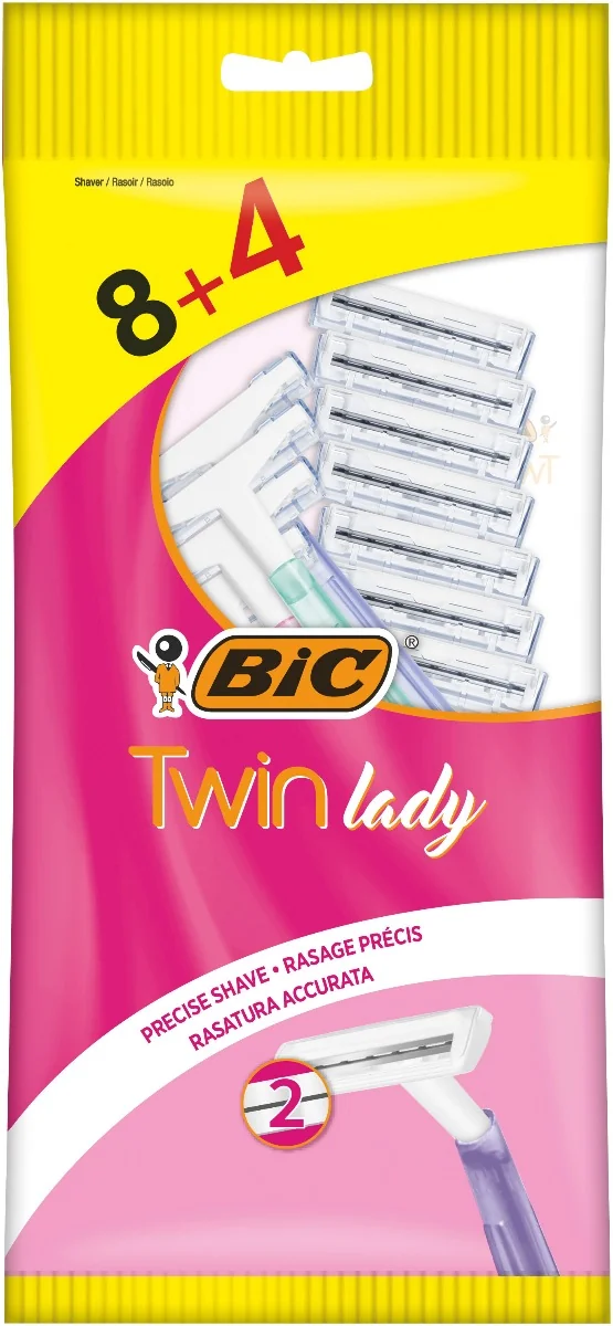 BiC Twin Lady Sensitive jednoczęściowe maszynki do golenia 12 szt.