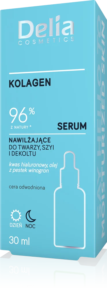 Delia nawilżające serum do twarzy z kolagenem, 30 ml