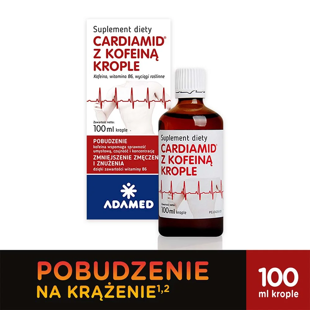 Cardiamid z kofeiną suplement diety, 100 ml