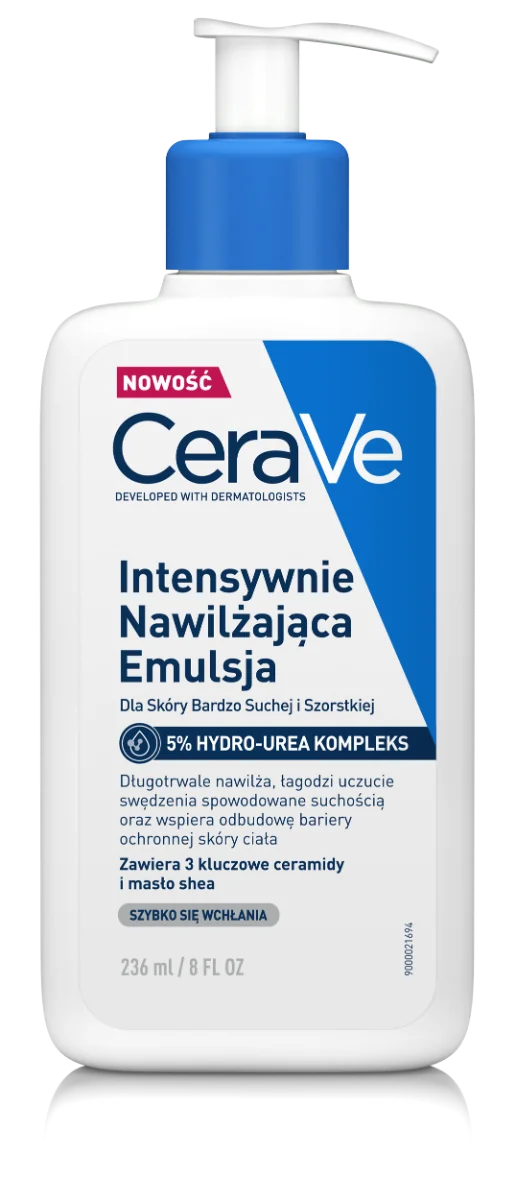 CeraVe, emulsja intensywnie nawilżająca hydro-urea 5%, 236 ml