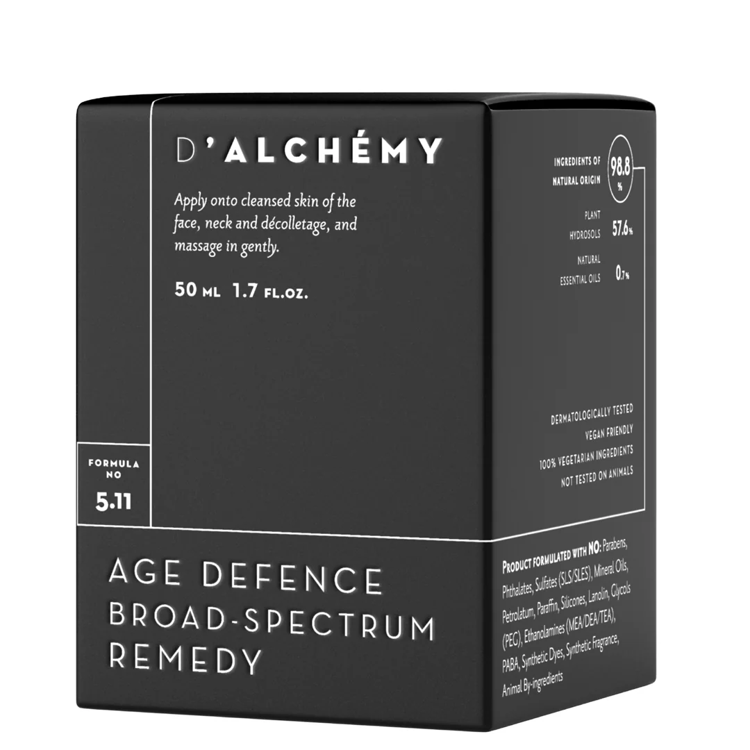 D'ALCHÉMY Age Defence Broad-Spectrum Remedy krem na zmiany hormonalne i przebarwienia, 50 ml