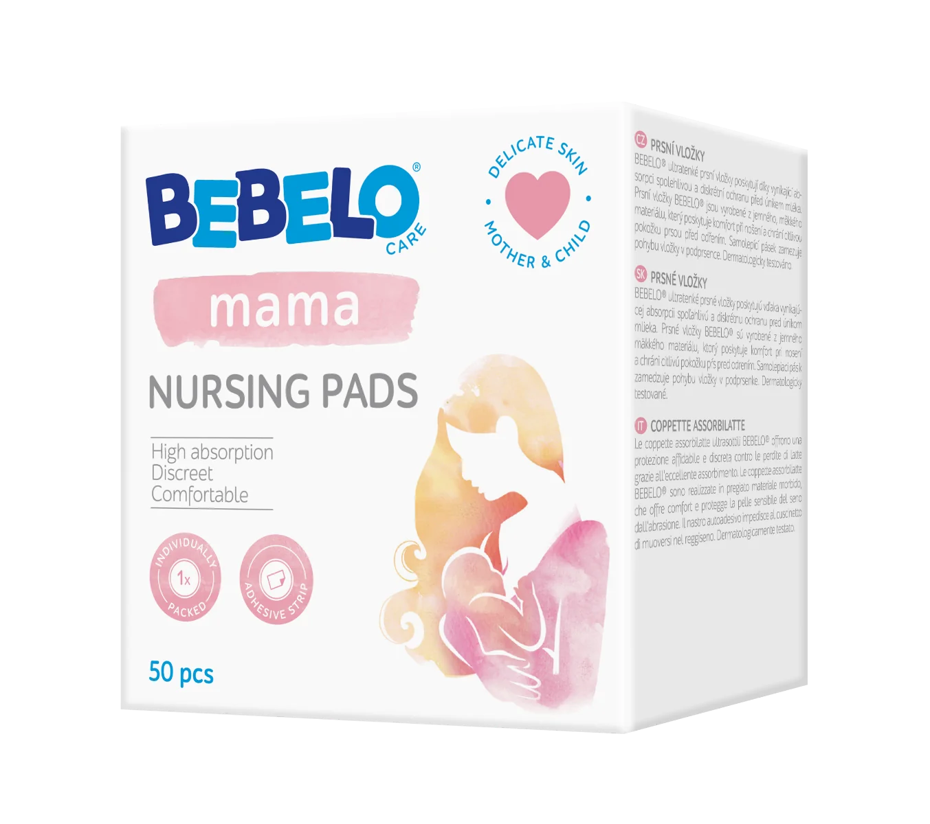 Bebelo Care Mama Dr. Max Nursing Pads, wkładki laktacyjne, 50 sztuk