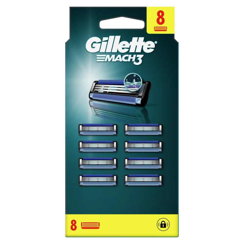 Gillette Mach3 Ostrza wymienne do maszynki do golenia dla mężczyzn, 8 szt.