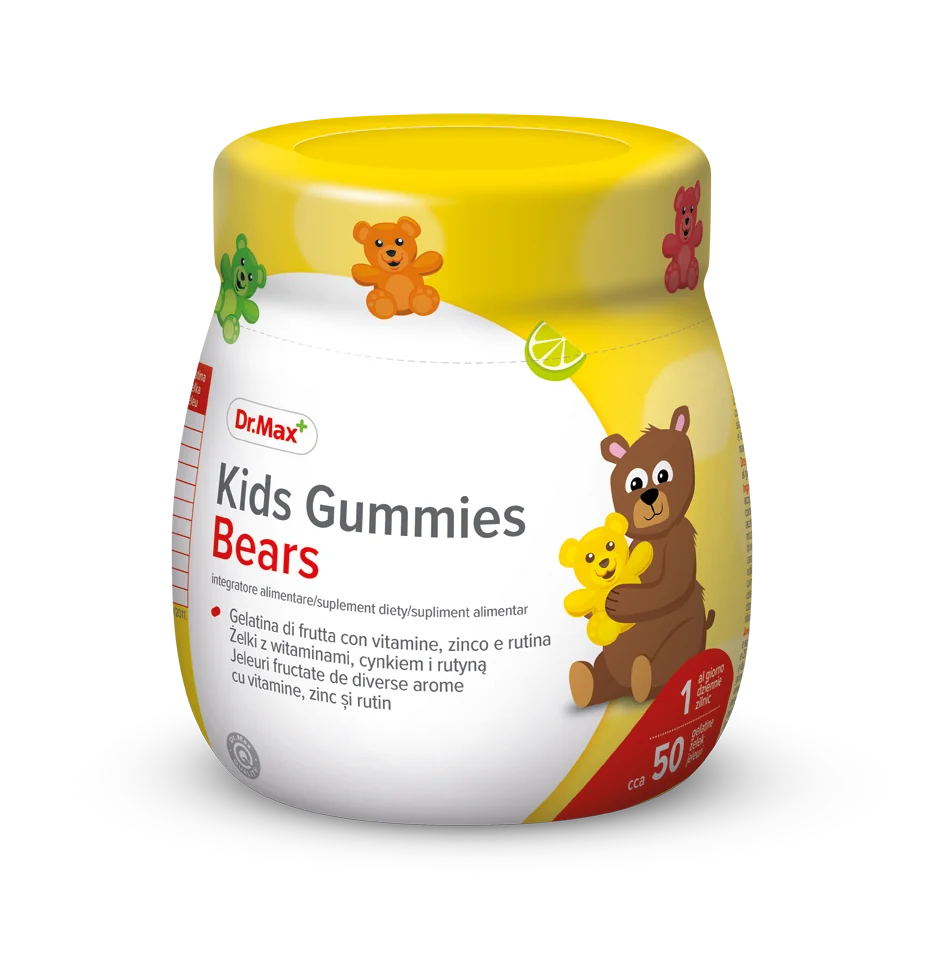 Kids Gummies Bears Dr. Max, żelki witaminowe suplement diety, około 50 żelków