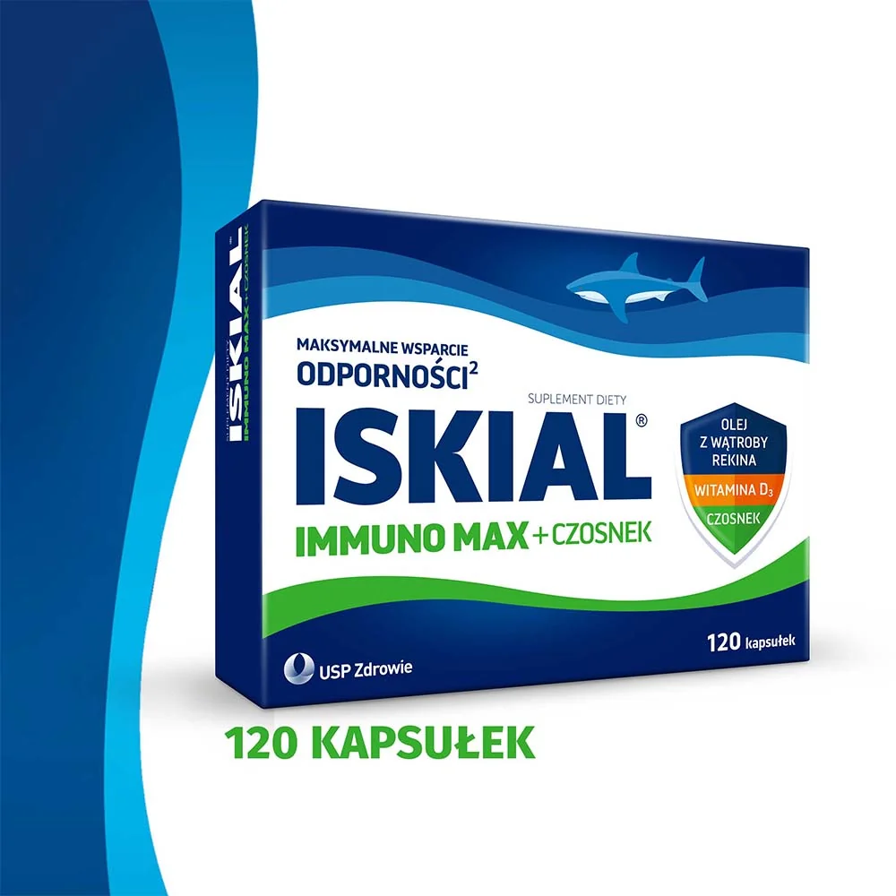 Iskial Max + Czosnek, 120 kapsułek