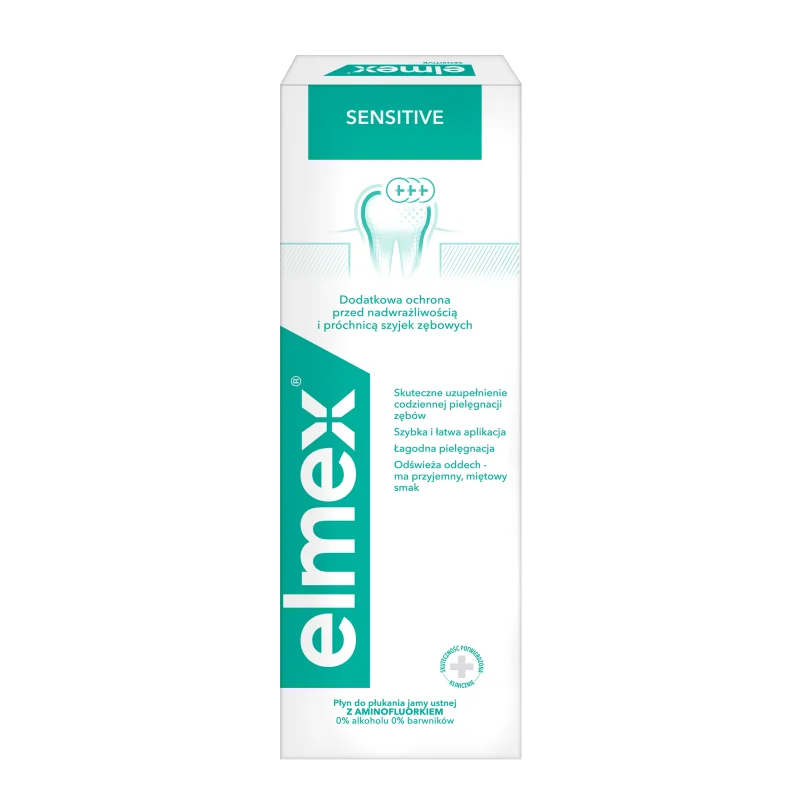 Elmex Sensitive, płyn do płukania jamy ustnej, 400 ml