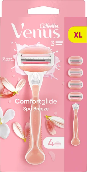 Gillette Venus Comfortglide Spa Breeze, maszynka + 4 ostrza