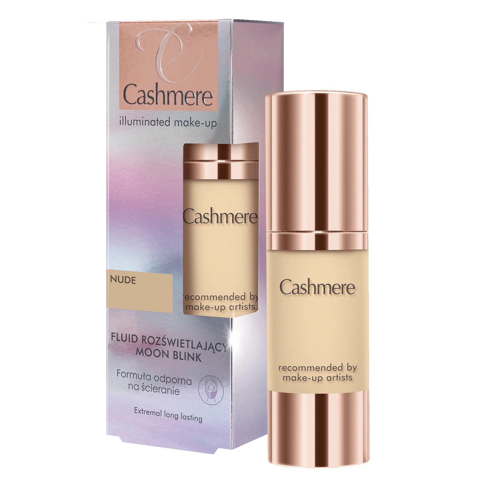 Cashmere Illuminated Make-Up fluid rozświetlający, nude, 30 ml