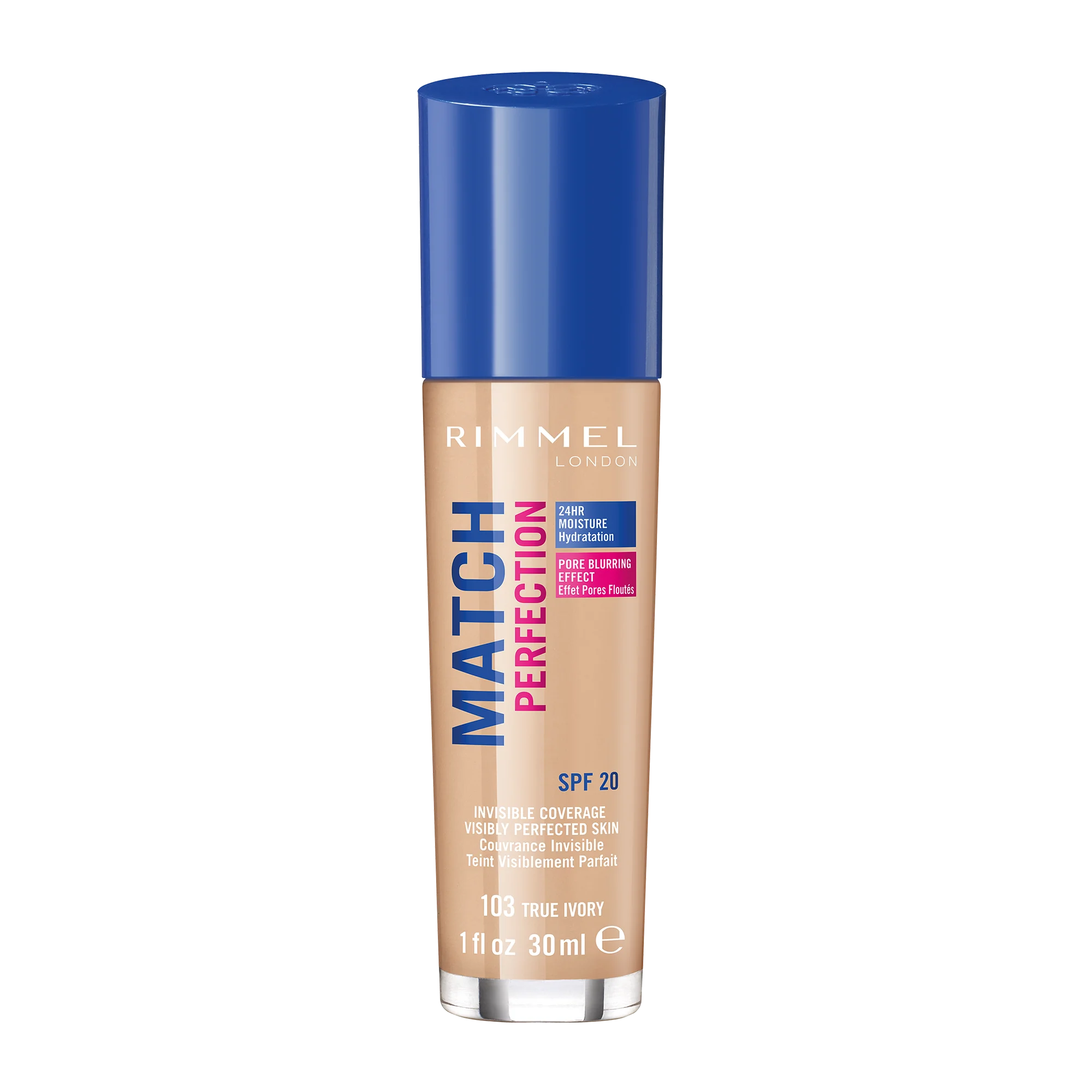 Rimmel Match Perfection podkład do twarzy 103 True Ivory, 30 ml