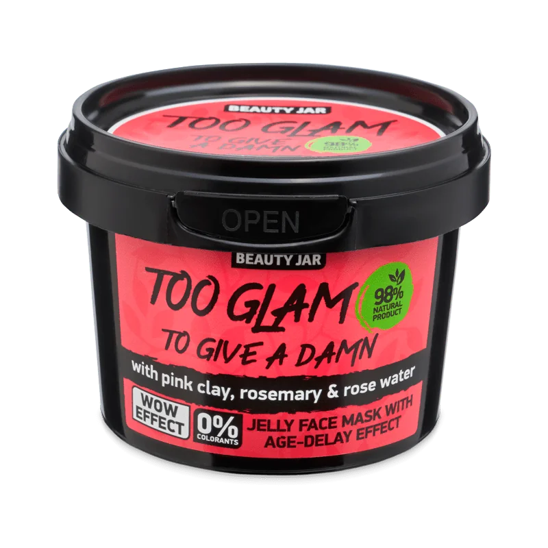 Beauty Jar Too Glam To Give A Damn, liftingująca maska do twarzy, 120 g