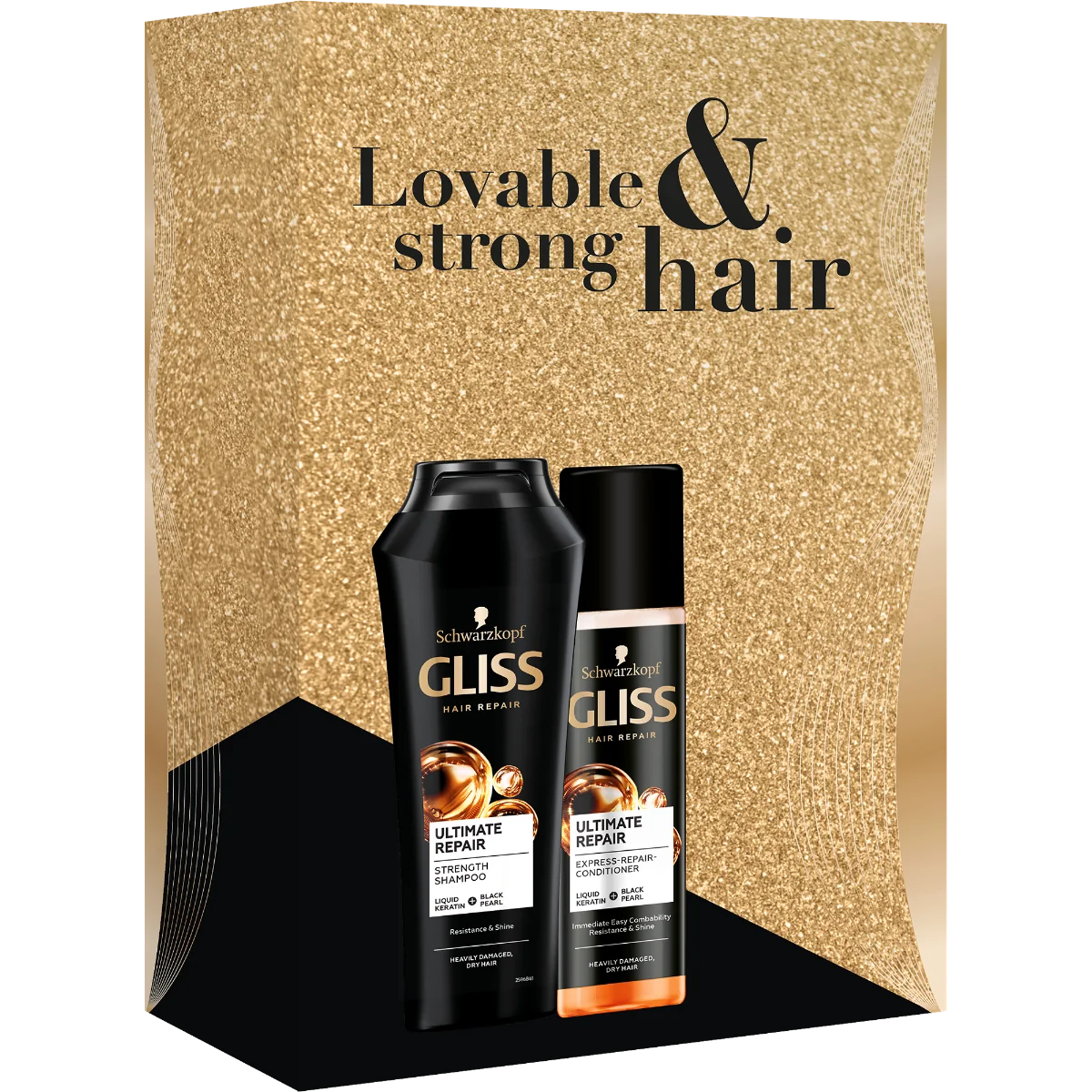 Schwarzkopf Gliss Ultimate Repair, zestaw kosmetyków do włosów, 250 ml + 200 ml