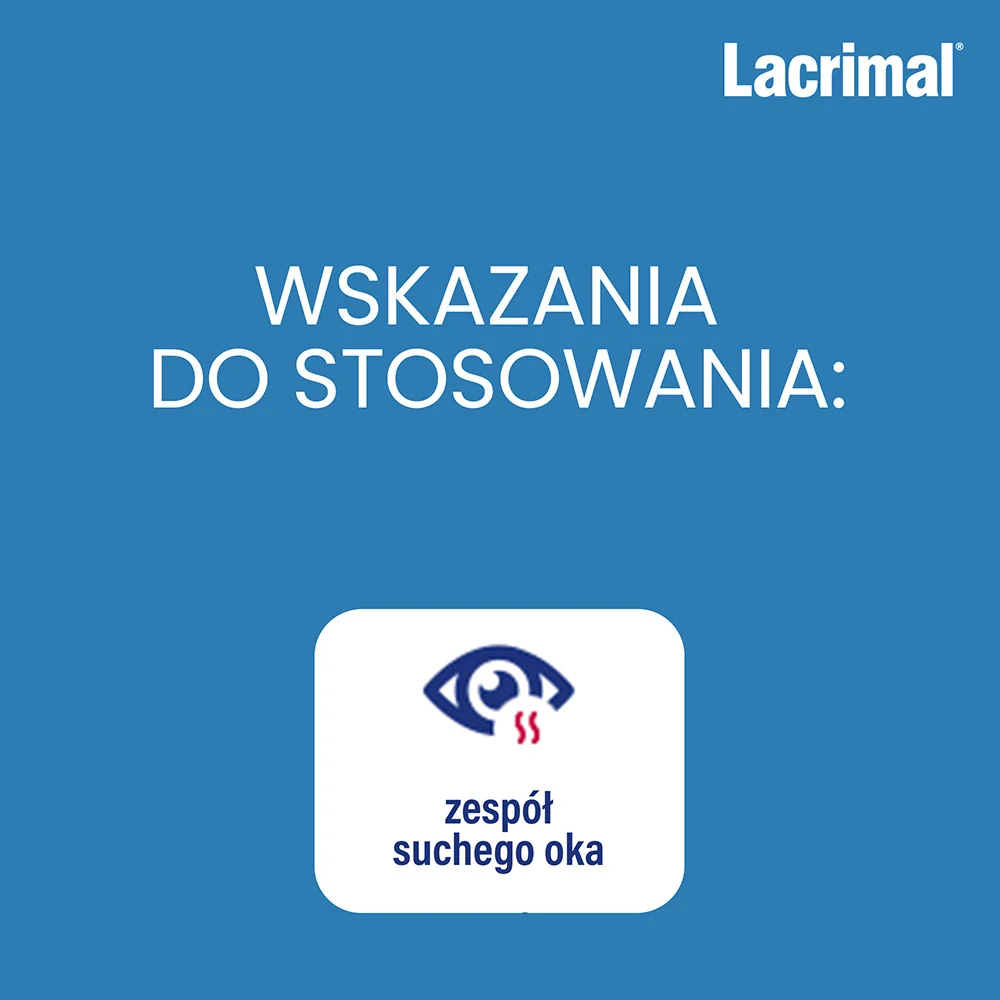 Lacrimal nawilżające krople do oczu, 2x5ml