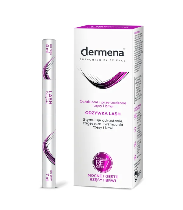 Dermena Lash Care, odżywka stymulująca odrastanie rzęs i brwi, 11 ml