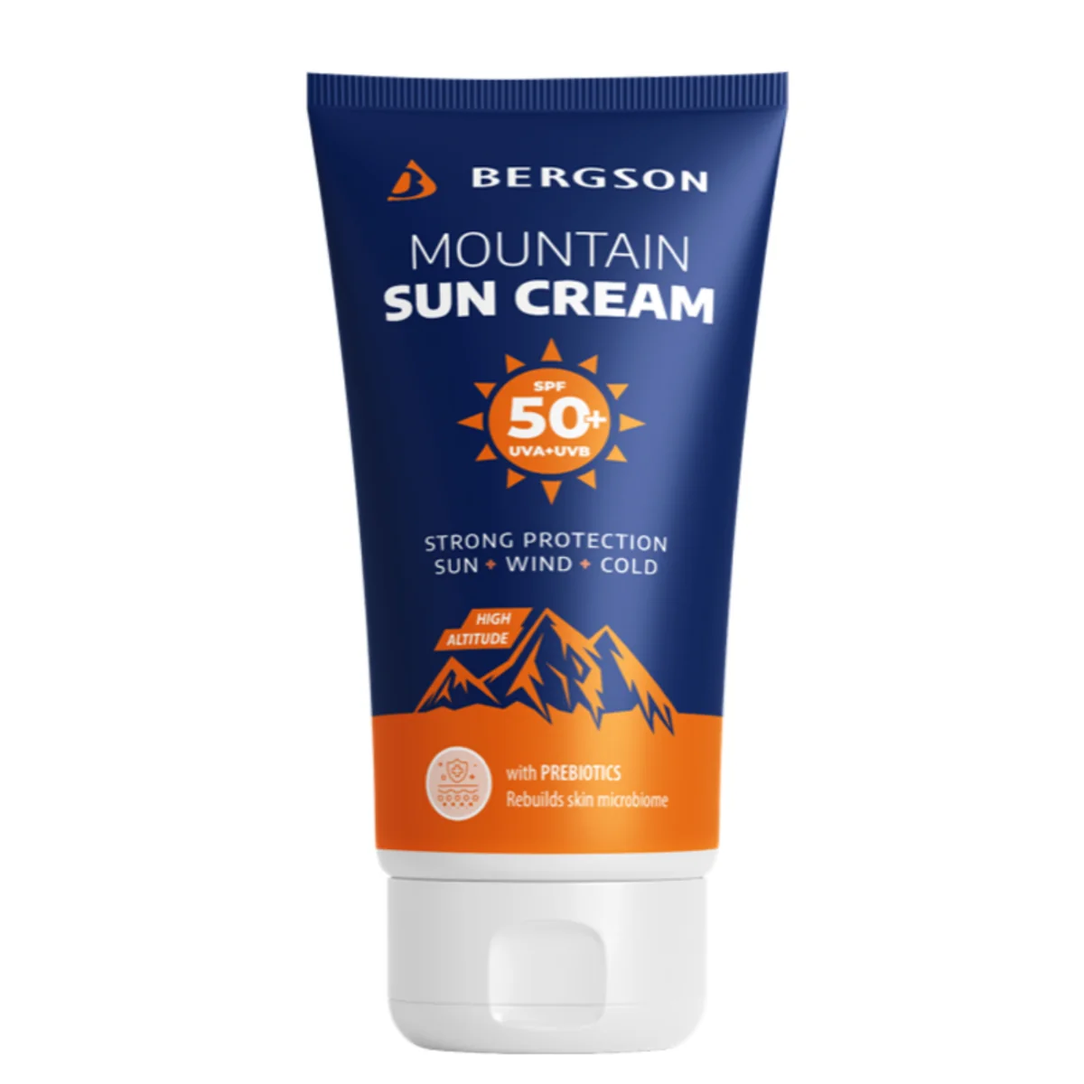 BERGSON Mountain Sun Cream, krem ochronny do twarzy SPF 50+, 50 ml