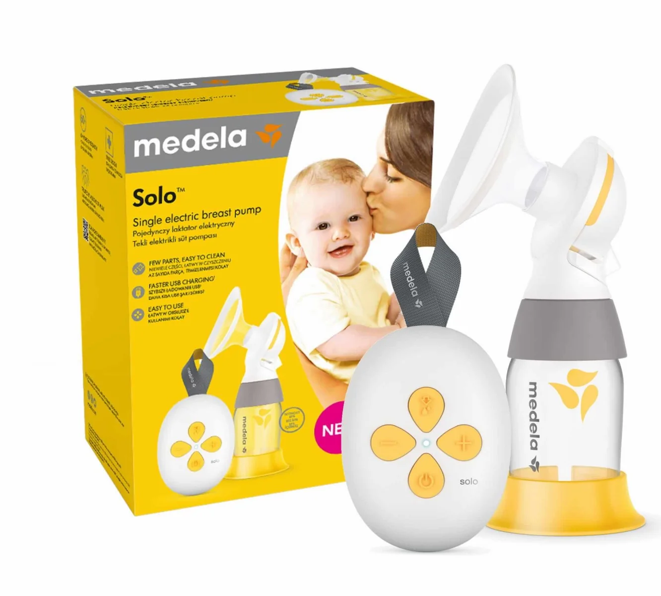 Medela Dwufazowy Laktator Elektryczny Swing Solo, 1 sztuka