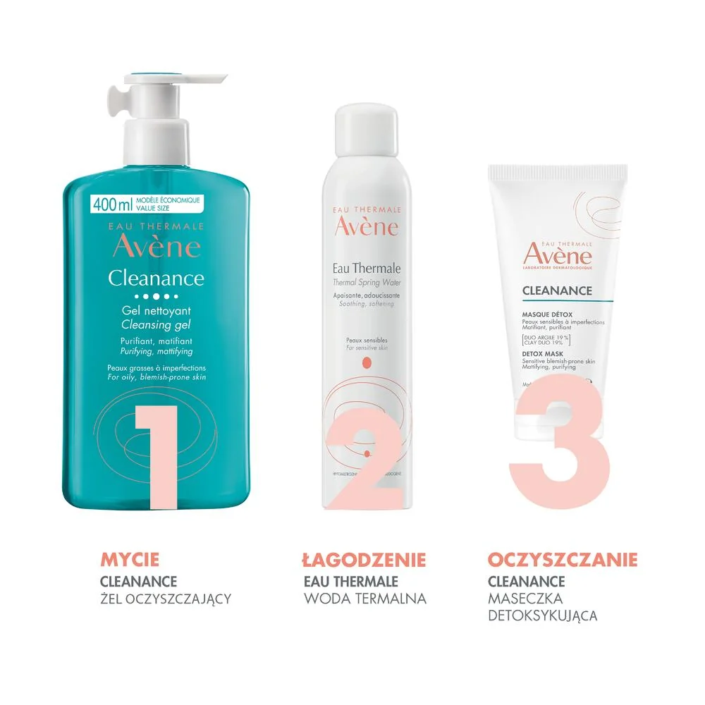 Avène CLEANANCE maseczka do twarzy oczyszczająca, 50 ml