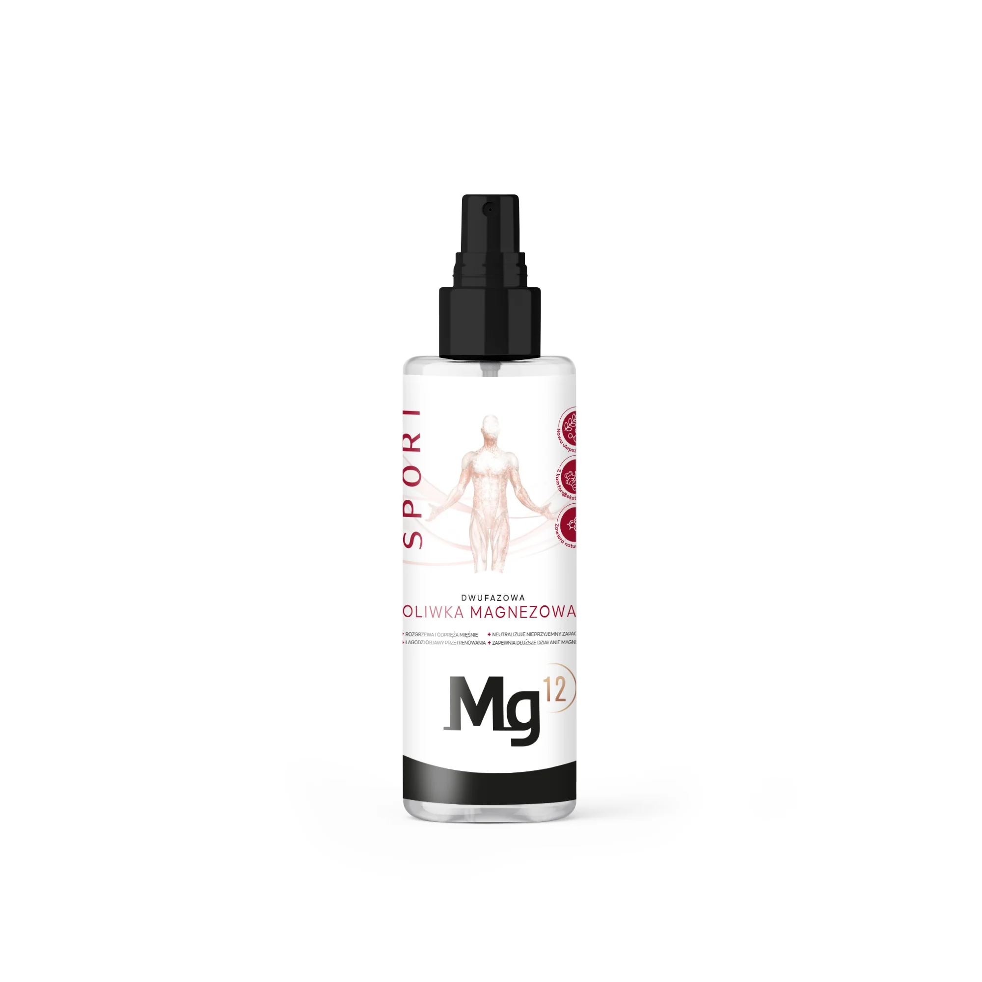 Mg12 Sport dwufazowa oliwka magnezowa, 200 ml 