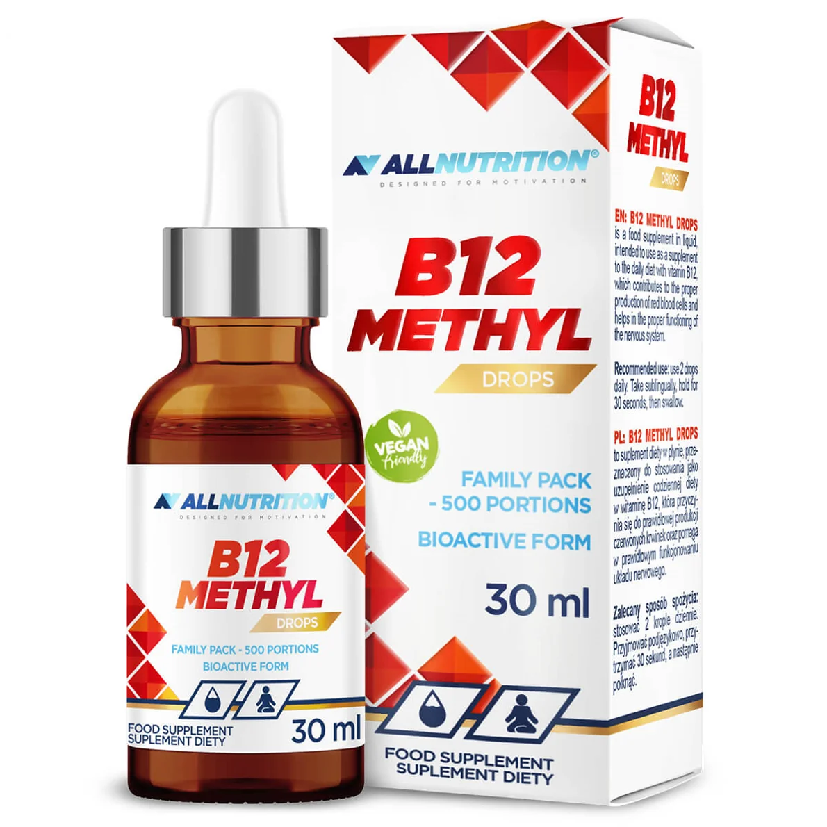 Allnutrition Witamina B12 Methyl Drops, 30 ml