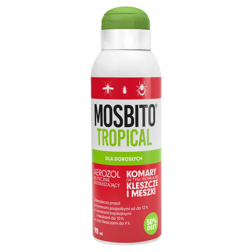 Mosbito Max Tropical, spray na komary, kleszcze i muszki, 90 ml