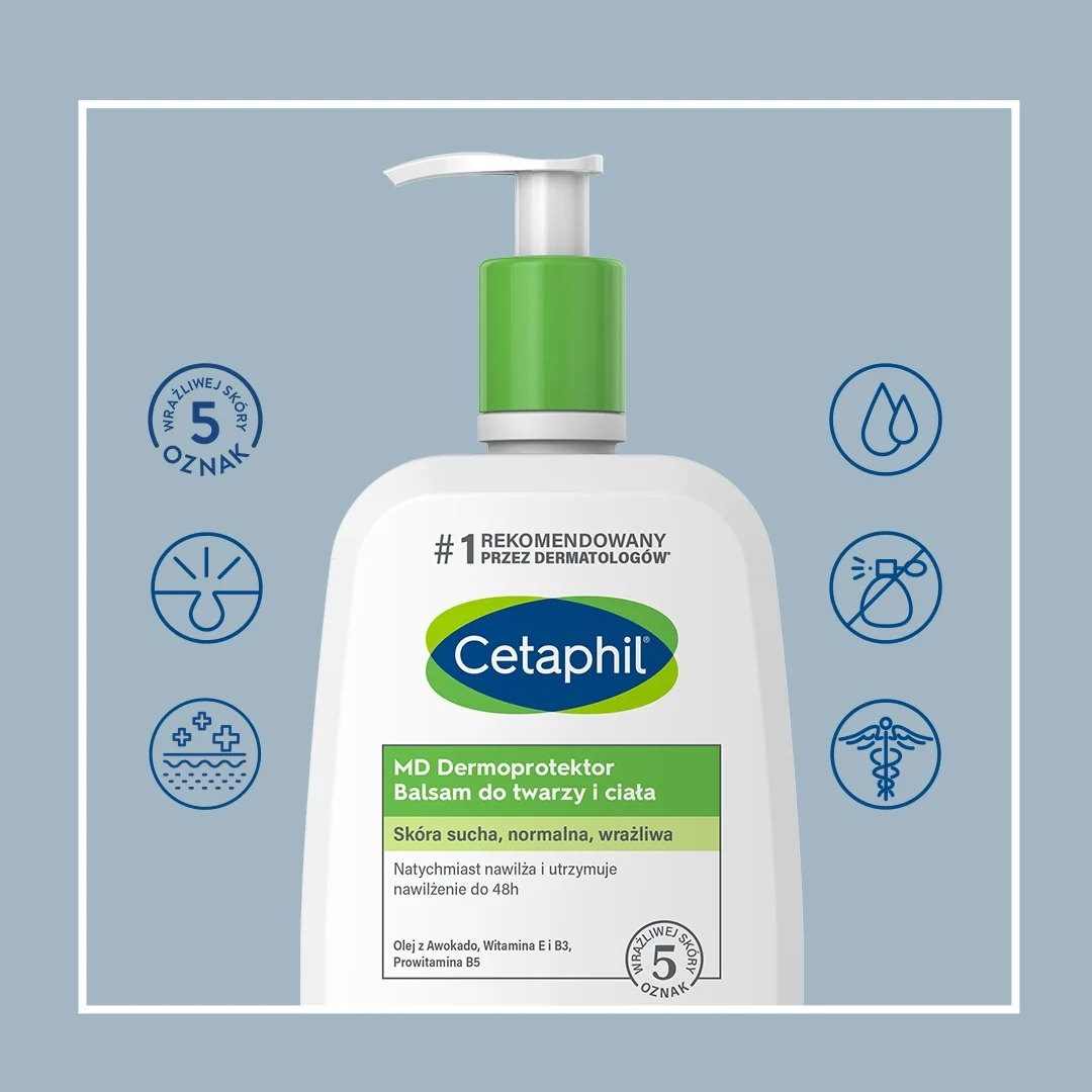 Cetaphil MD Dermoprotektor Balsam do twarzy i ciała, 1000 ml 