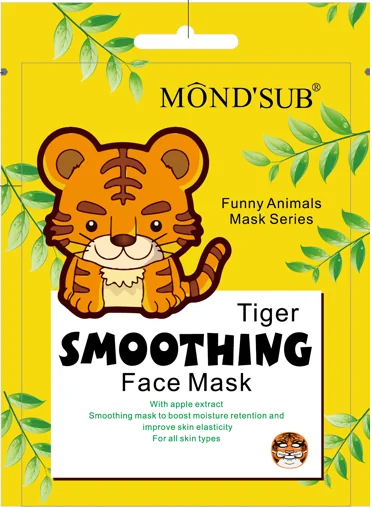 Mond’Sub Kitty Smoothing Face Mask, wygładzająca maska w płachcie do twarzy Tygrys, 24 ml, 1 szt.