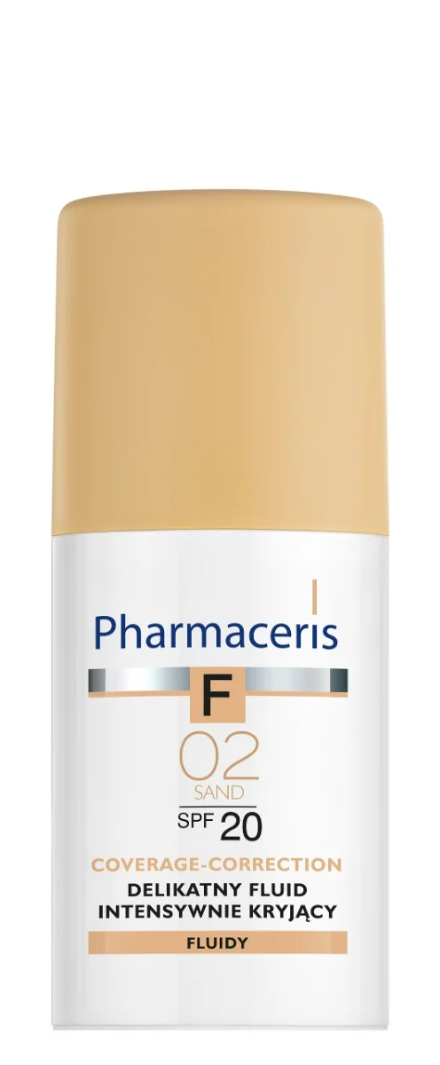 Pharmaceris F, fluid kryjący 02 Sand SPF 20, 30 ml