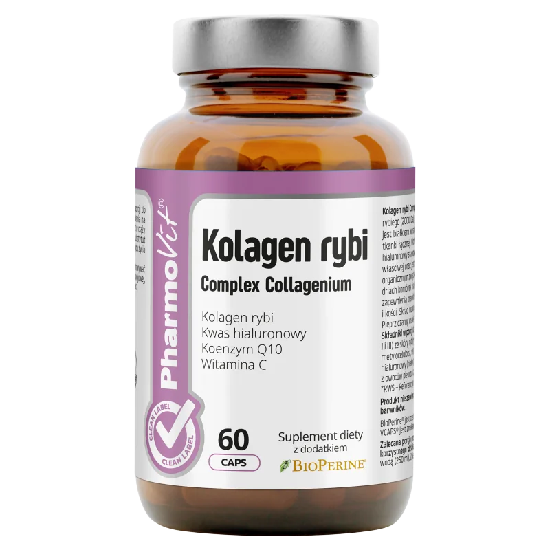 Pharmovit Kolagen rybi Complex Collagenium, suplement diety, 60 kapsułek