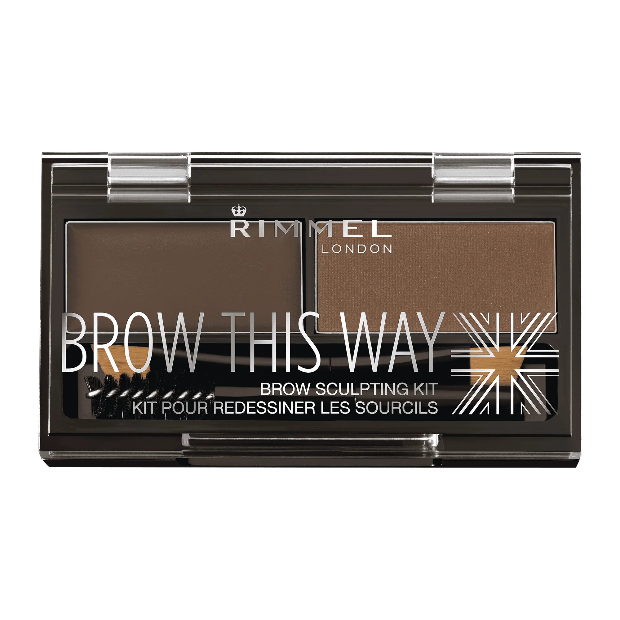 Rimmel Brow This Way paletka do brwi 003 Dark Brown, 1,3 g