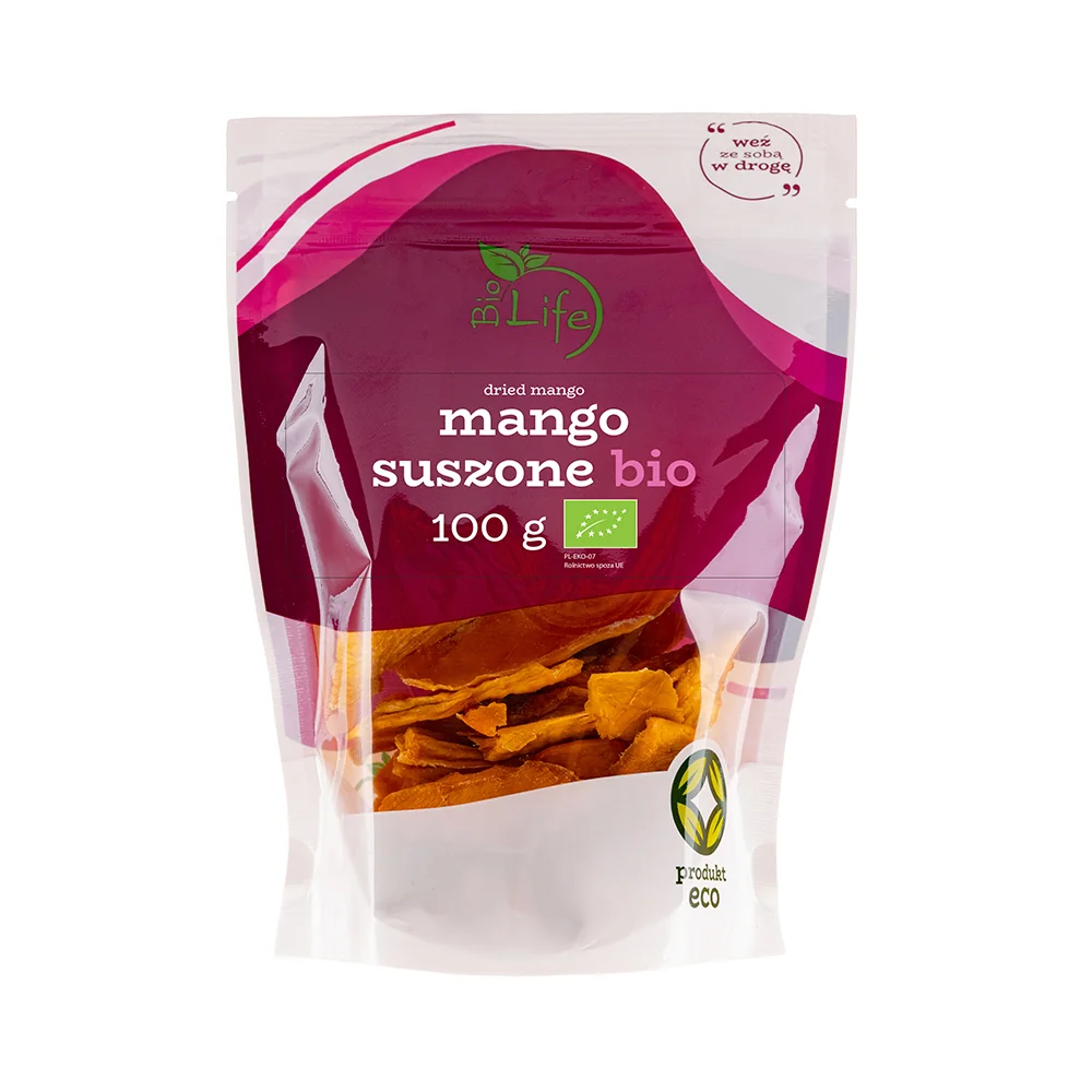 BioLife ekologiczne mango suszone, 100 g