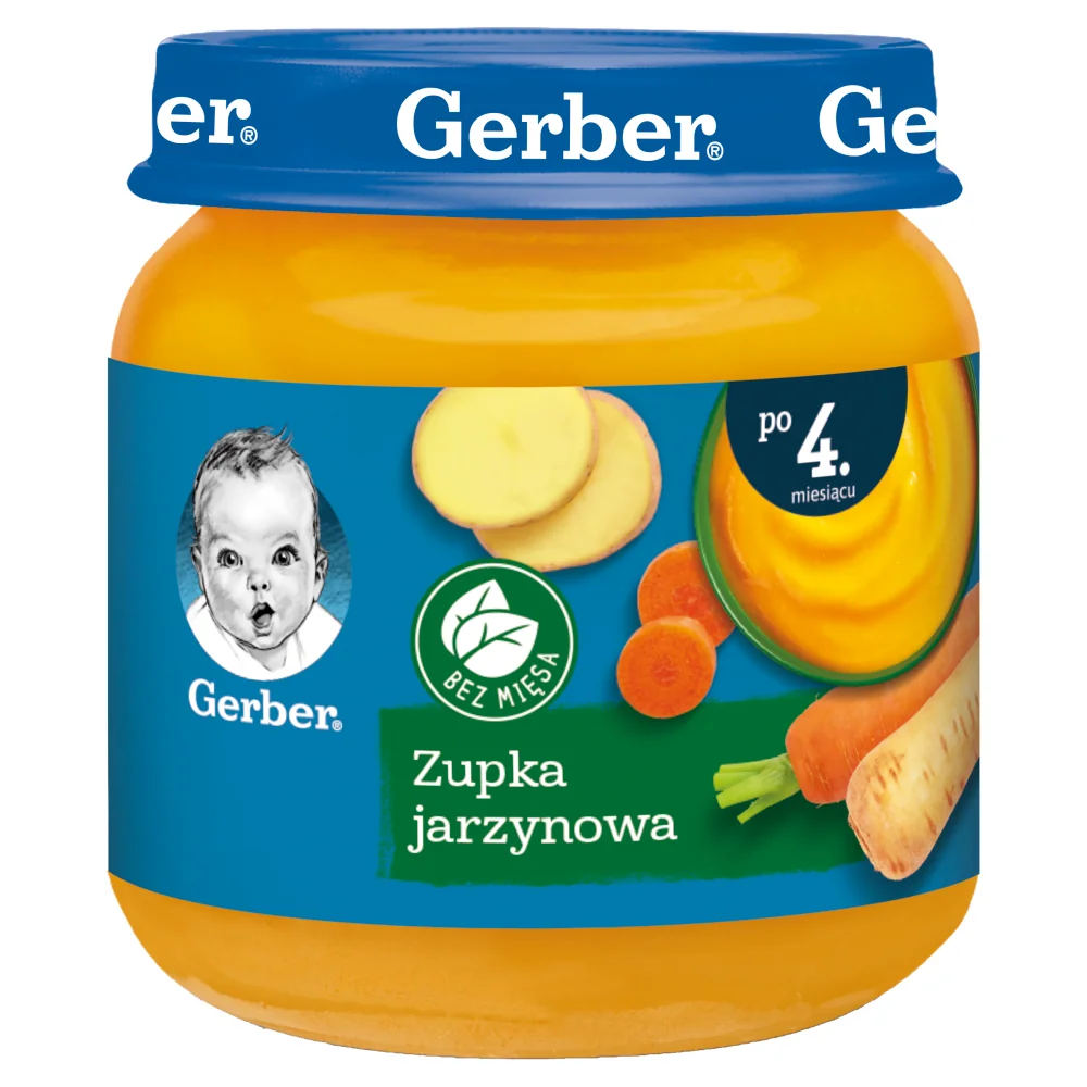 Gerber zupka jarzynowa dla niemowląt po 4 miesiącu życia, 125 g