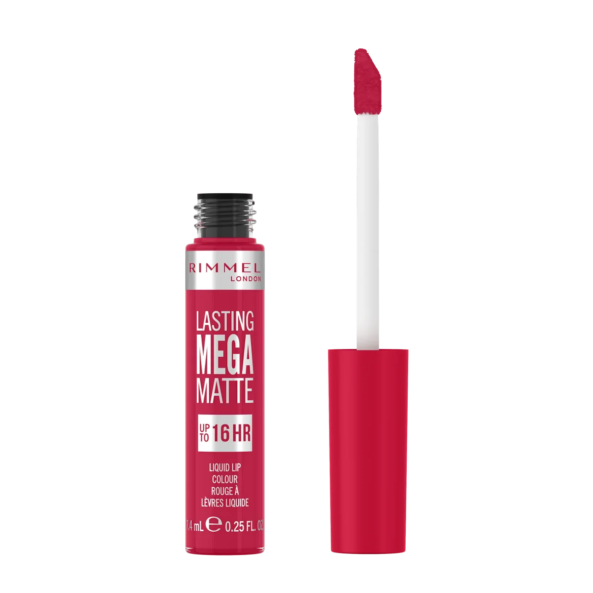 Rimmel Lasting Mega Matte płynna pomadka do ust nr 910 Fuchsia Flush, 7,4 ml