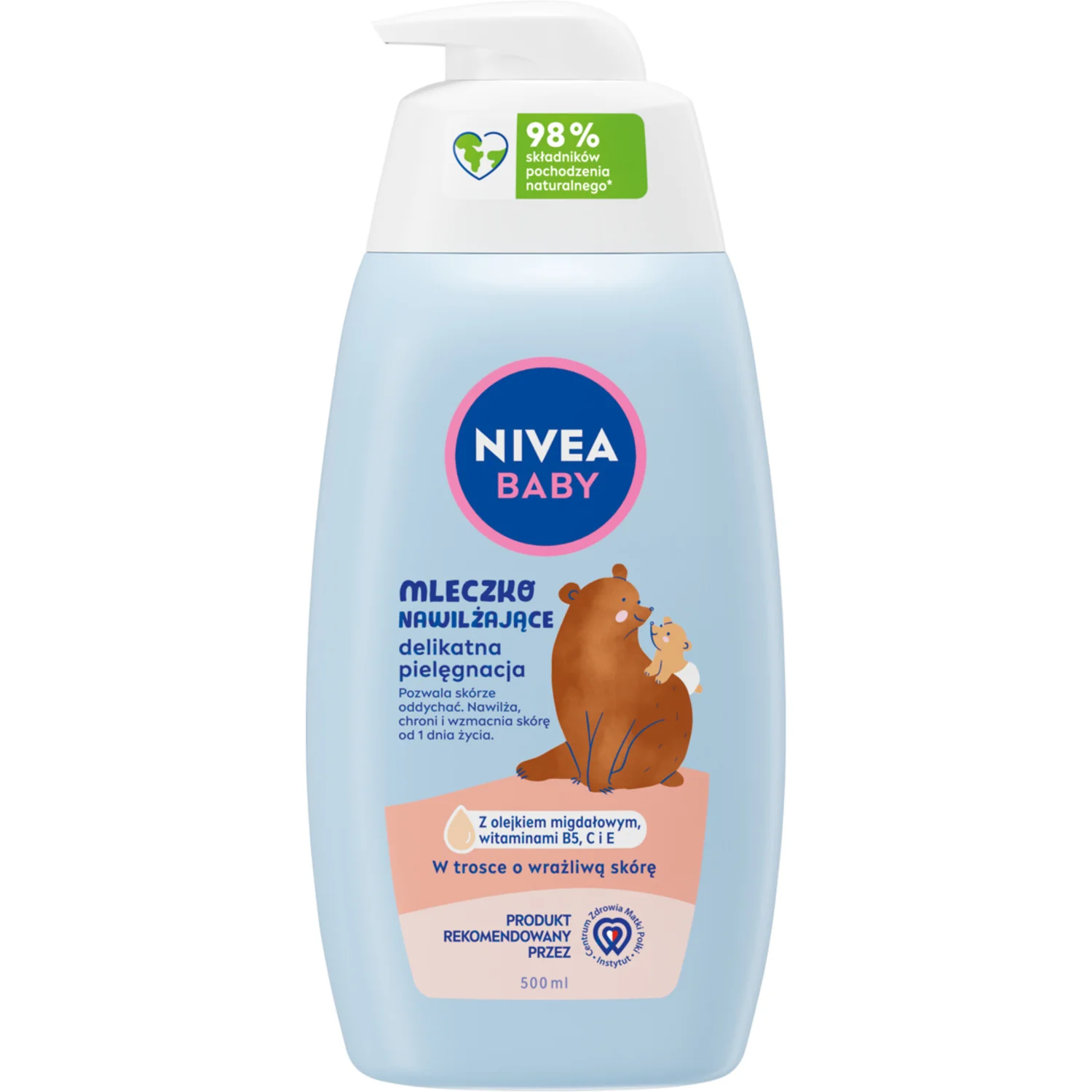 Nivea Baby mleczko nawilżające, 500 ml