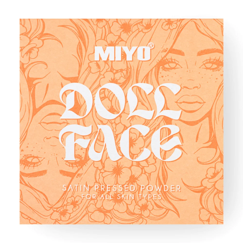 MIYO Doll Face Satin Powder puder prasowany do twarzy 04 Malibu, 7 g