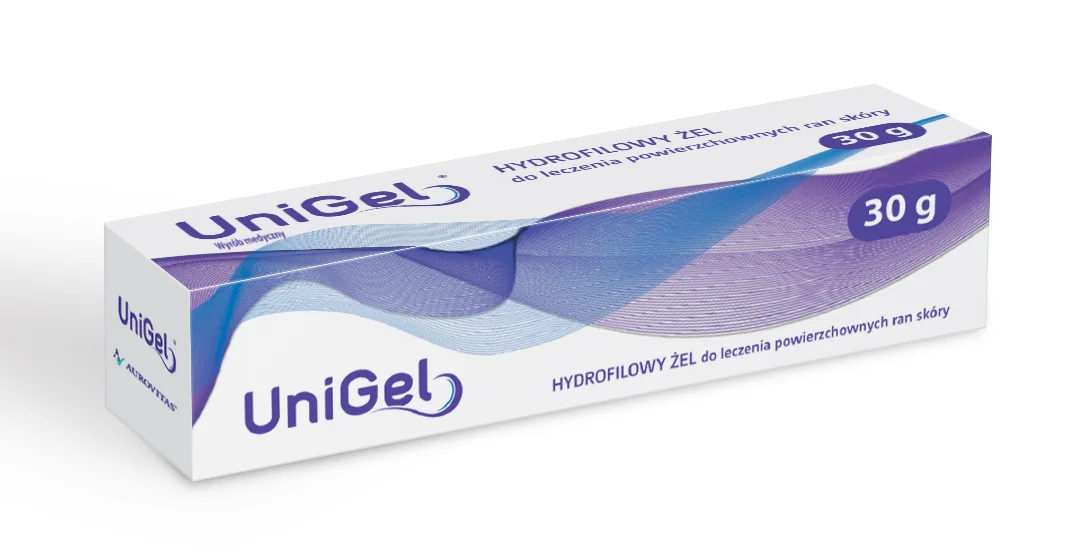 UniGel hydrofilowy żel do leczenia powierzchownych ran skóry, 30 g