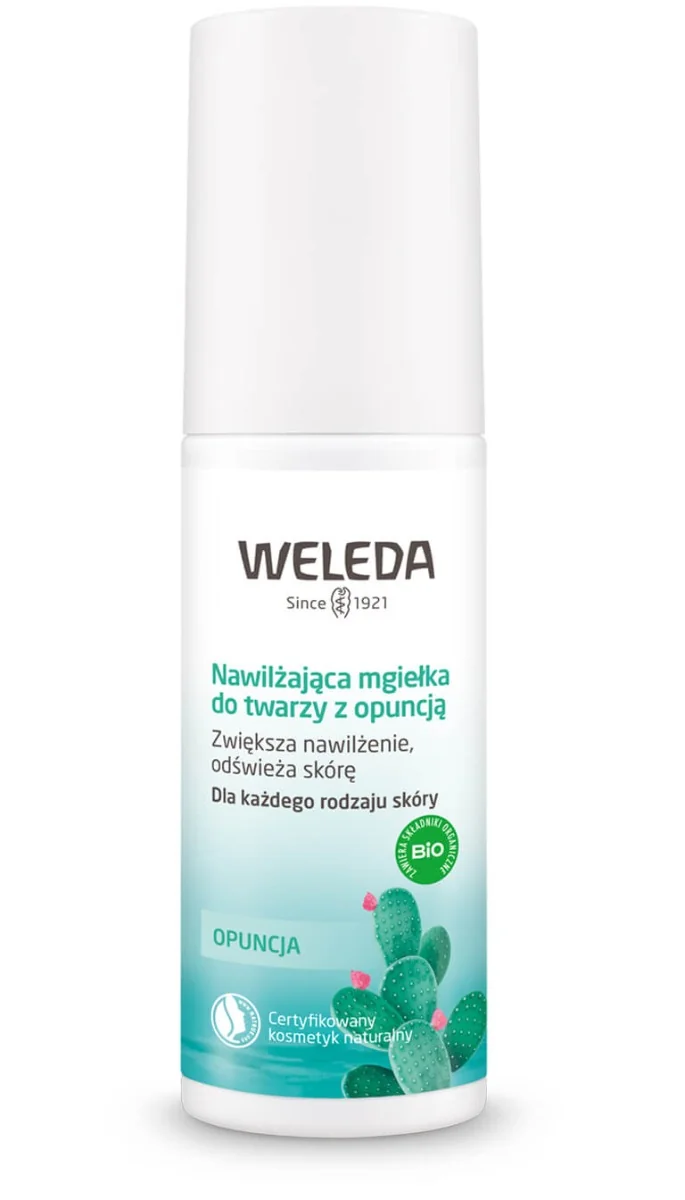 Weleda, nawilżająca mgiełka do twarzy z opuncją, 100 ml