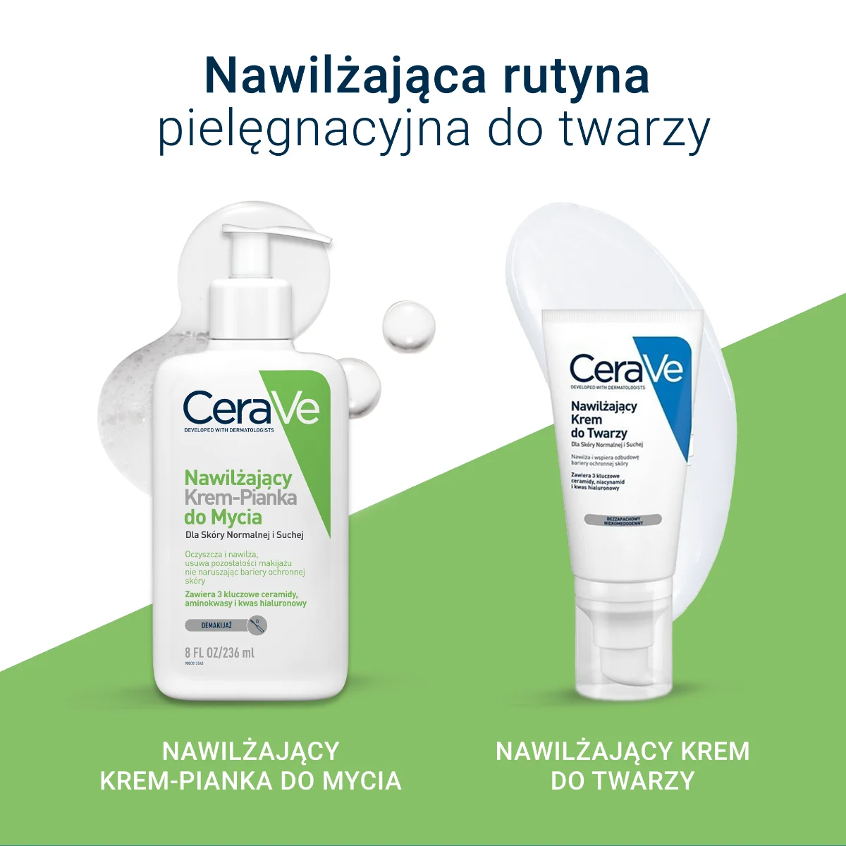 Cerave nawilżający krem-pianka do mycia, 236 ml