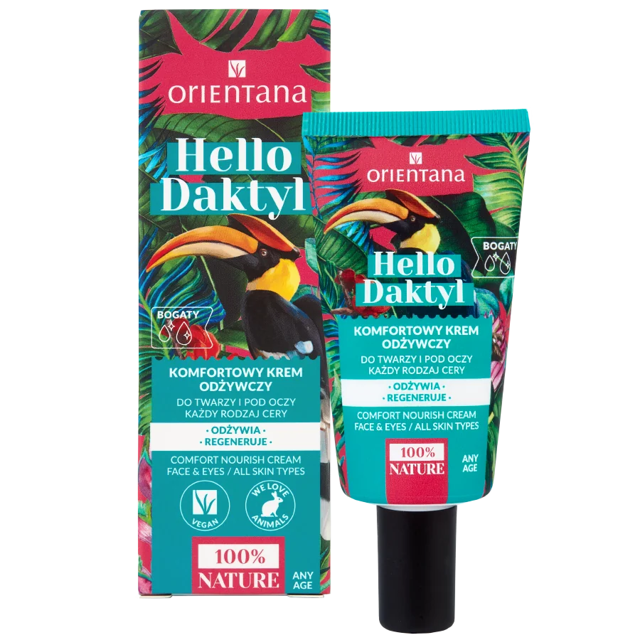 Orientana Hello Daktyl, komfortowy krem odżywczy, 40 ml