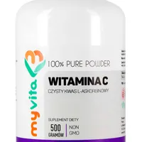 MyVita, Witamina C, kwas L-askorbinowy, suplement diety, proszek, 500g