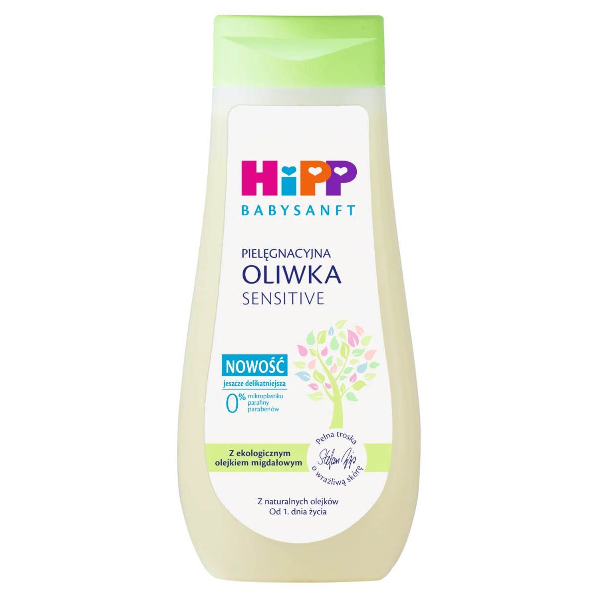 HiPP Babysanft, Oliwka pielęgnacyjna, od 1. dnia życia, 200 ml