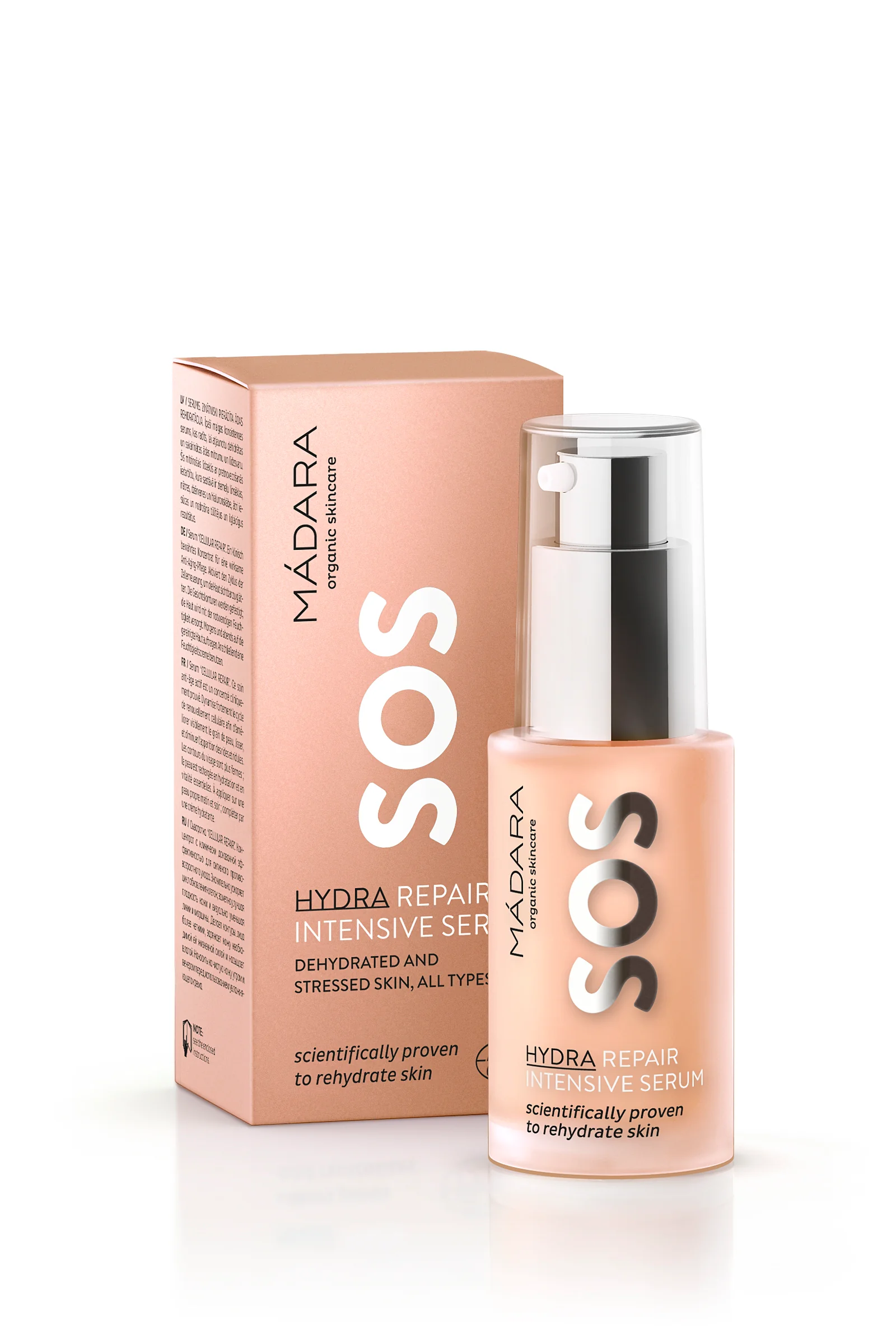 MÁDARA organic skincare SOS Hydra Repair, intensywnie regenerujące serum do twarzy, 30 ml