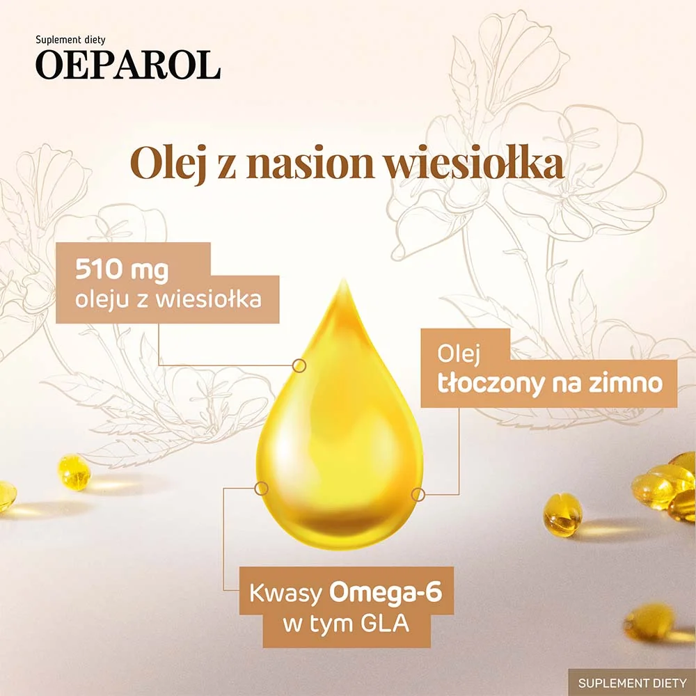 Oeparol kapsułki z wiesiołkiem, 60 sztuk