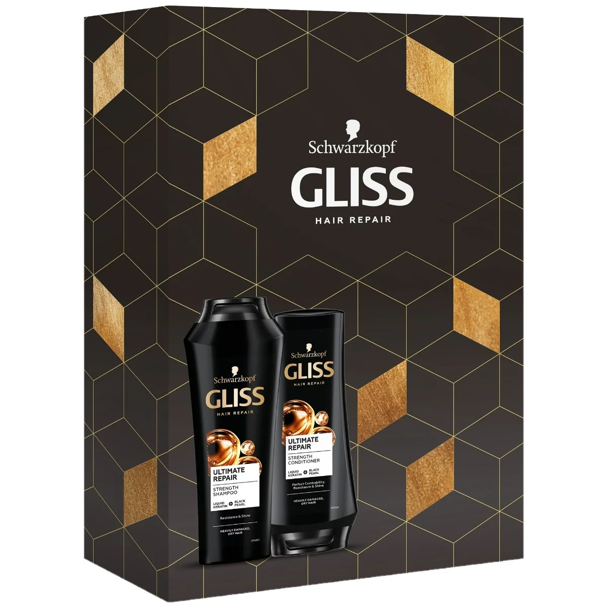 Schwarzkopf Gliss Ultimate Repair zestaw kosmetyków do włosów, 250 ml + 200 ml