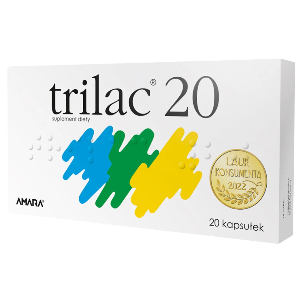 Trilac 20, suplement diety, 20 kapsułek