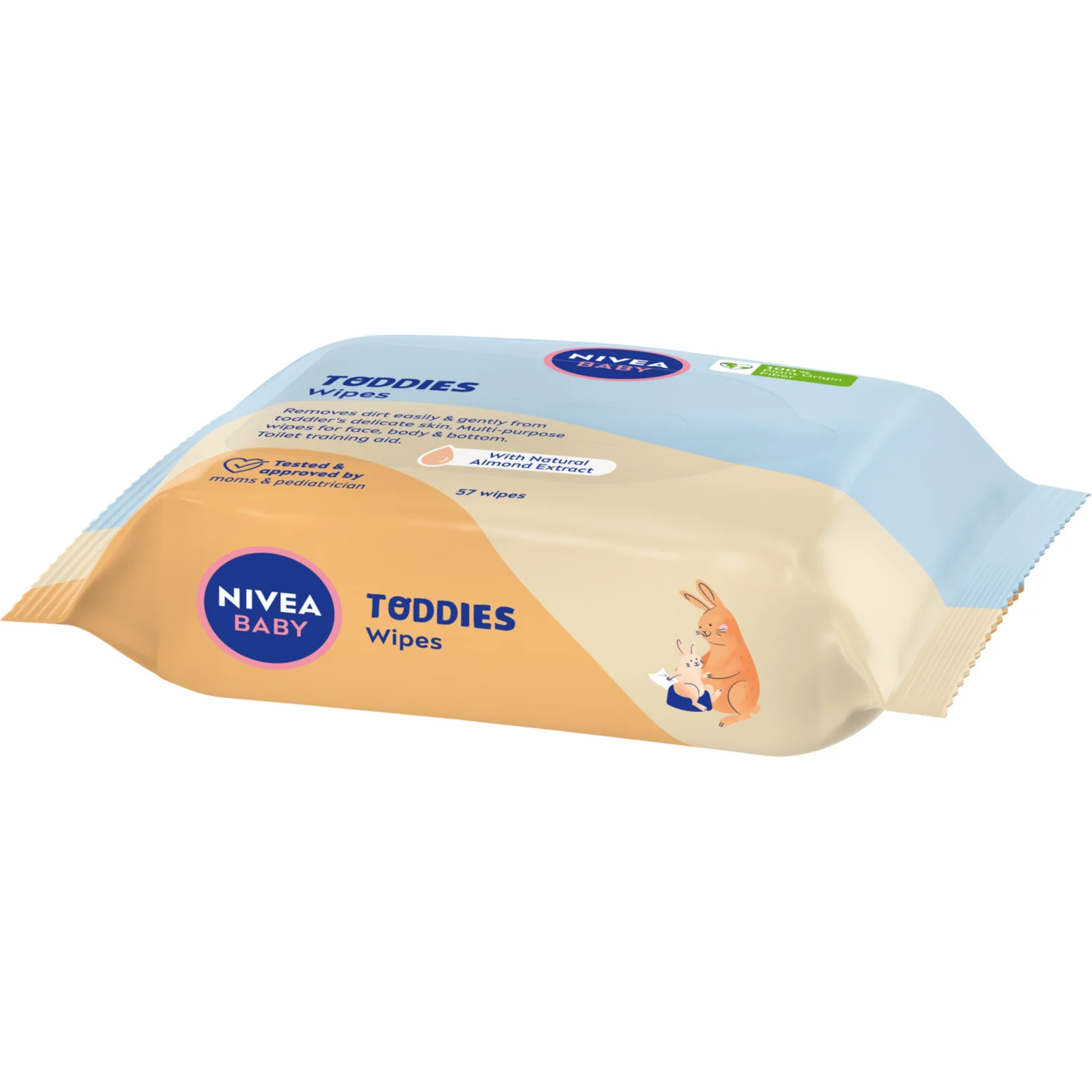 Nivea Baby Toddies chusteczki nawilżane, 57 szt.