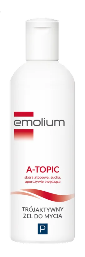 Emolium A-Topic, trójaktywny żel do mycia, 200 ml