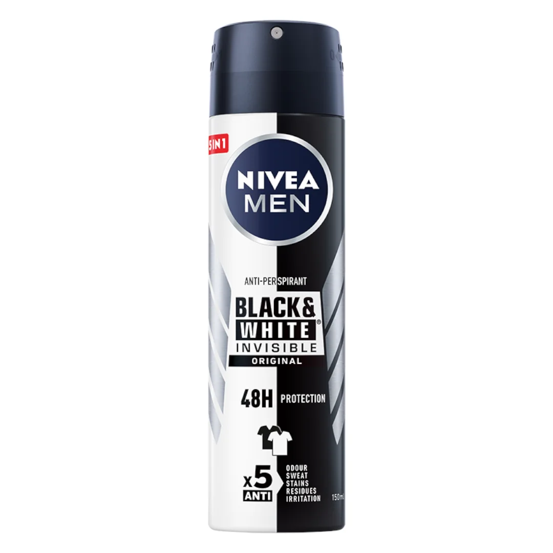 Nivea Black & White Power antyperspirant w sprayu, 150 ml