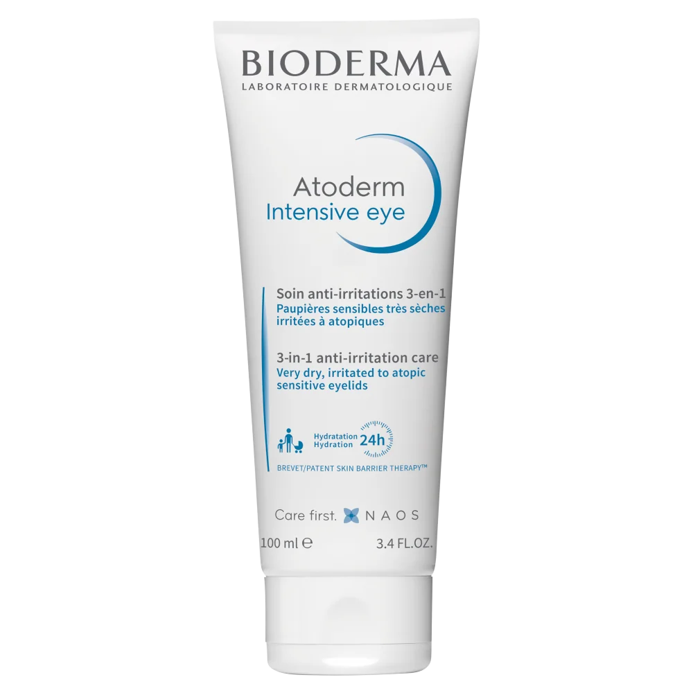 Bioderma Atoderm Intensive Eye 3w1, pielęgnacja podrażnionej skóry powiek, 100 ml